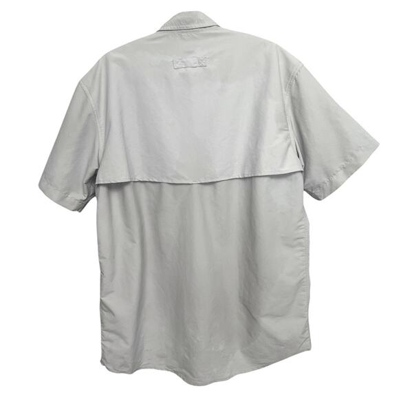 L.L. BEAN Fishing Shirt Vented Short Sleeve
Button Up Nylon Stone UPF 50 Men’s M - Picture 2 of 8